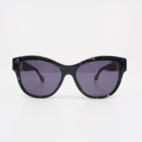 Chopard SCH287S 0721 55 Black on Grey Spotted, Clear Crystals, New Sunglasses. main image 8